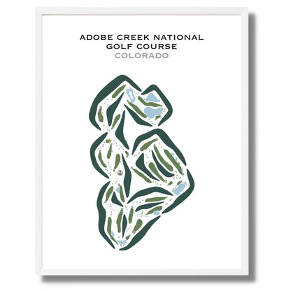Adobe Creek National Golf Course, Colorado - Printed Golf Courses