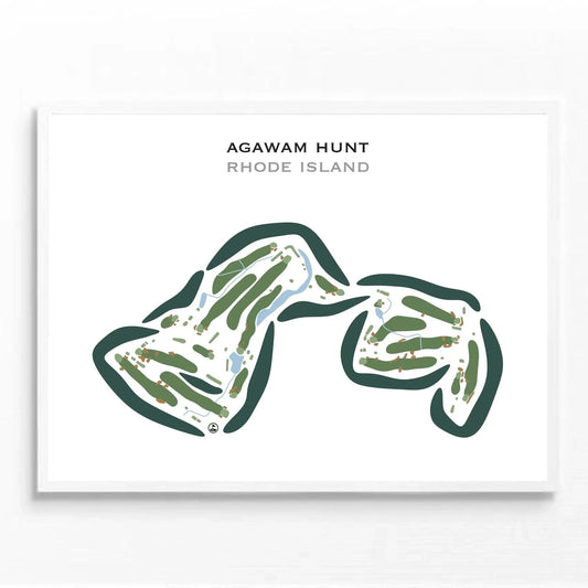 Agawam Hunt, Rhode Island - Printed Golf Courses