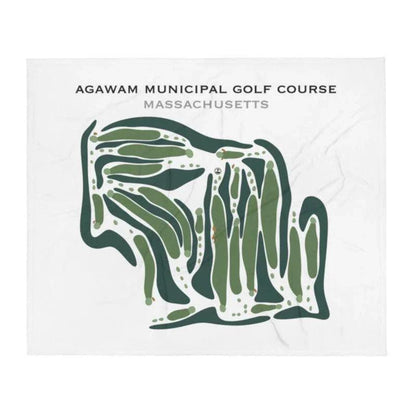 Agawam Municipal Golf Course, Massachusetts - Printed Golf Courses