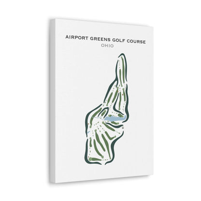 Airport Greens Golf Course, Ohio - Printed Golf Courses