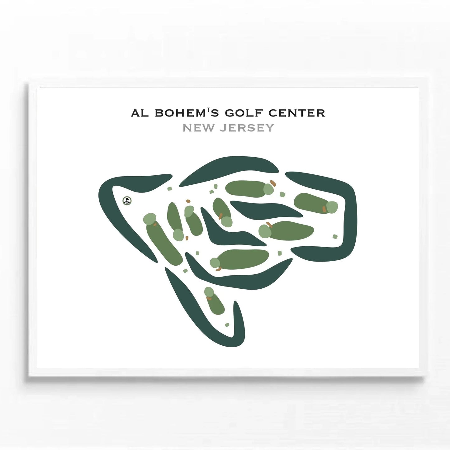 Al Bohem's Golf Center, New Jersey - Printed Golf Courses