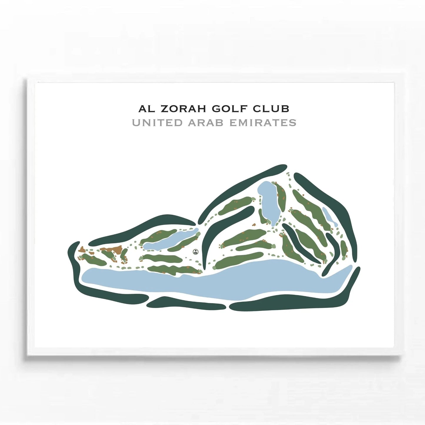 Al Zorah Golf Club, United Arab Emirates - Printed Golf Courses