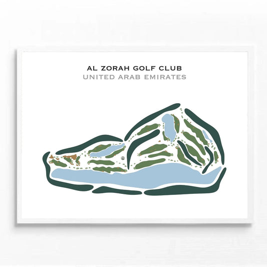 Al Zorah Golf Club, United Arab Emirates - Printed Golf Courses