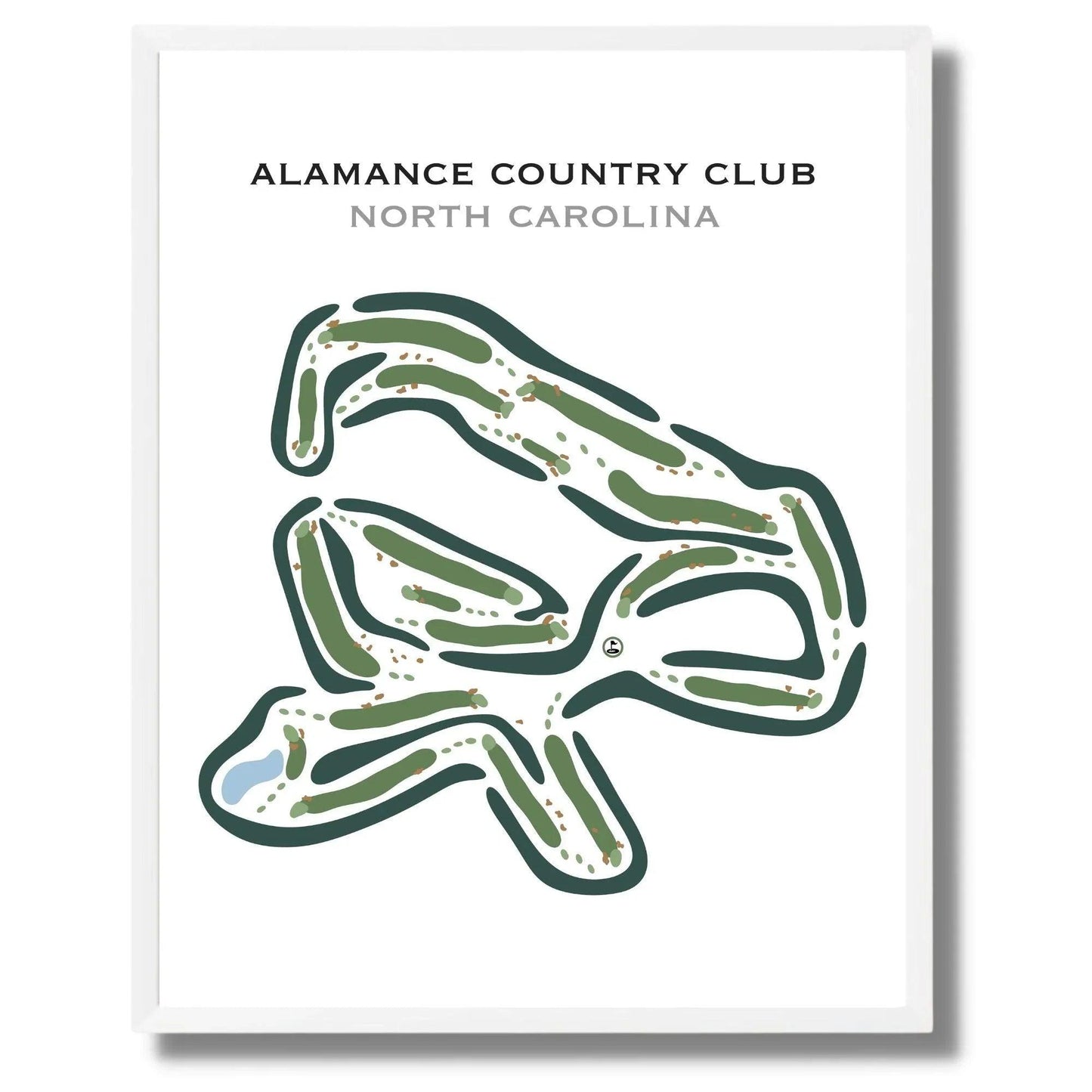 Alamance Country Club, North Carolina - Printed Golf Courses