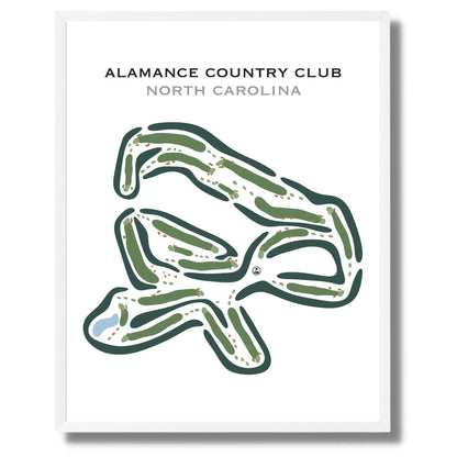 Alamance Country Club, North Carolina - Printed Golf Courses