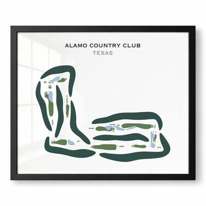 Alamo Country Club, Texas - Printed Golf Courses