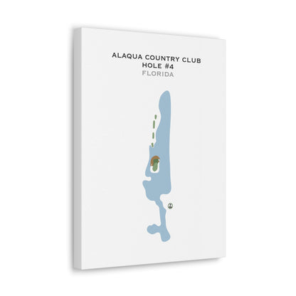 Alaqua Country Club - Hole #4, Florida - Printed Golf Courses