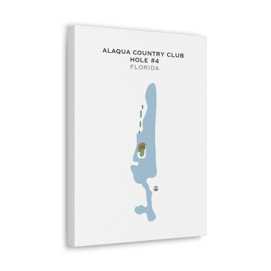 Alaqua Country Club - Hole #4, Florida - Printed Golf Courses