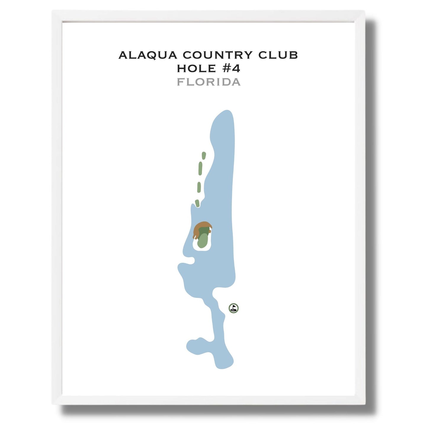 Alaqua Country Club - Hole #4, Florida - Printed Golf Courses