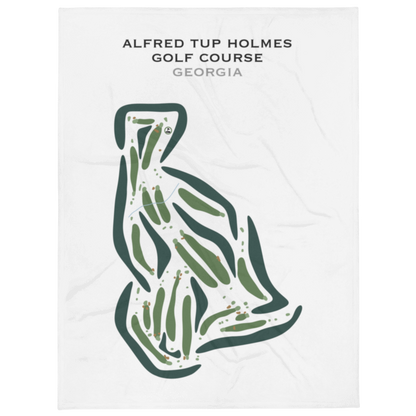 Alfred Tup Holmes Golf Course, Georgia - Printed Golf Courses