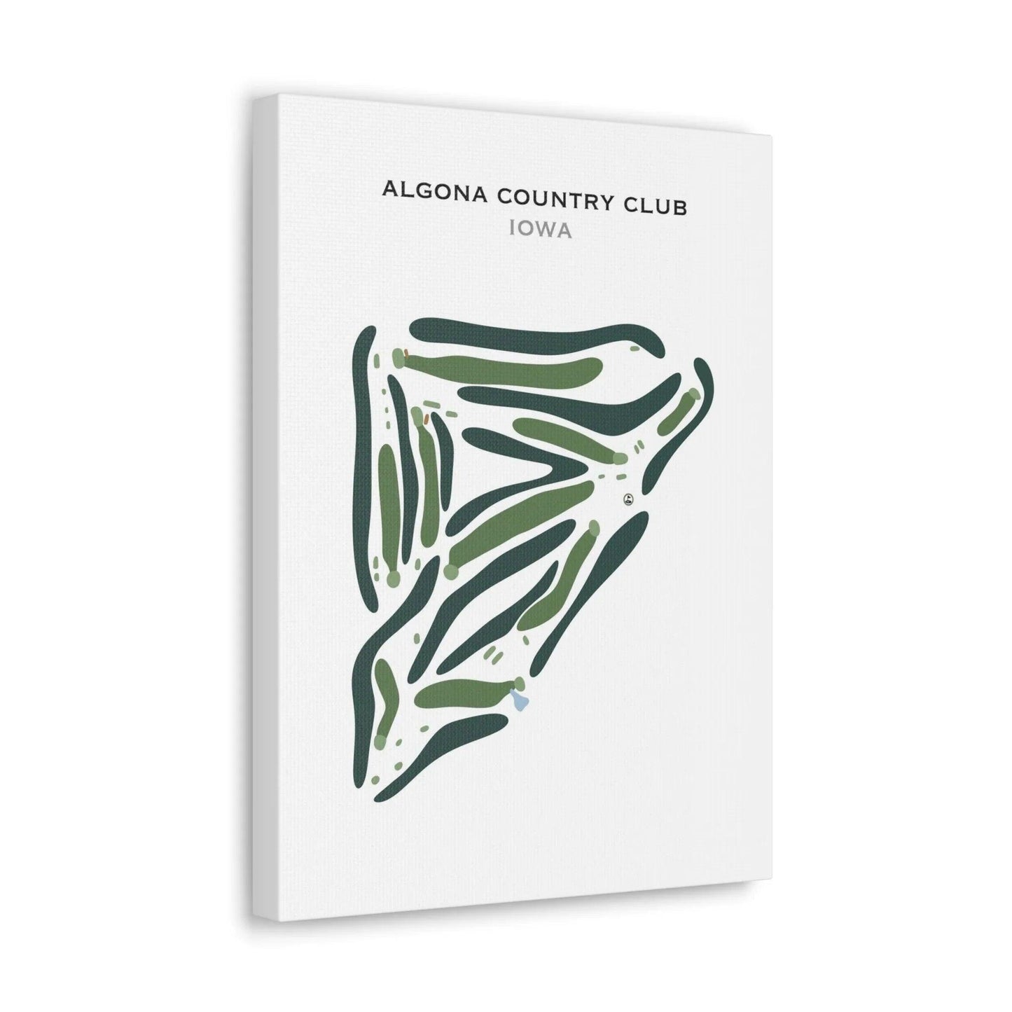 Algona Country Club, Iowa - Printed Golf Course