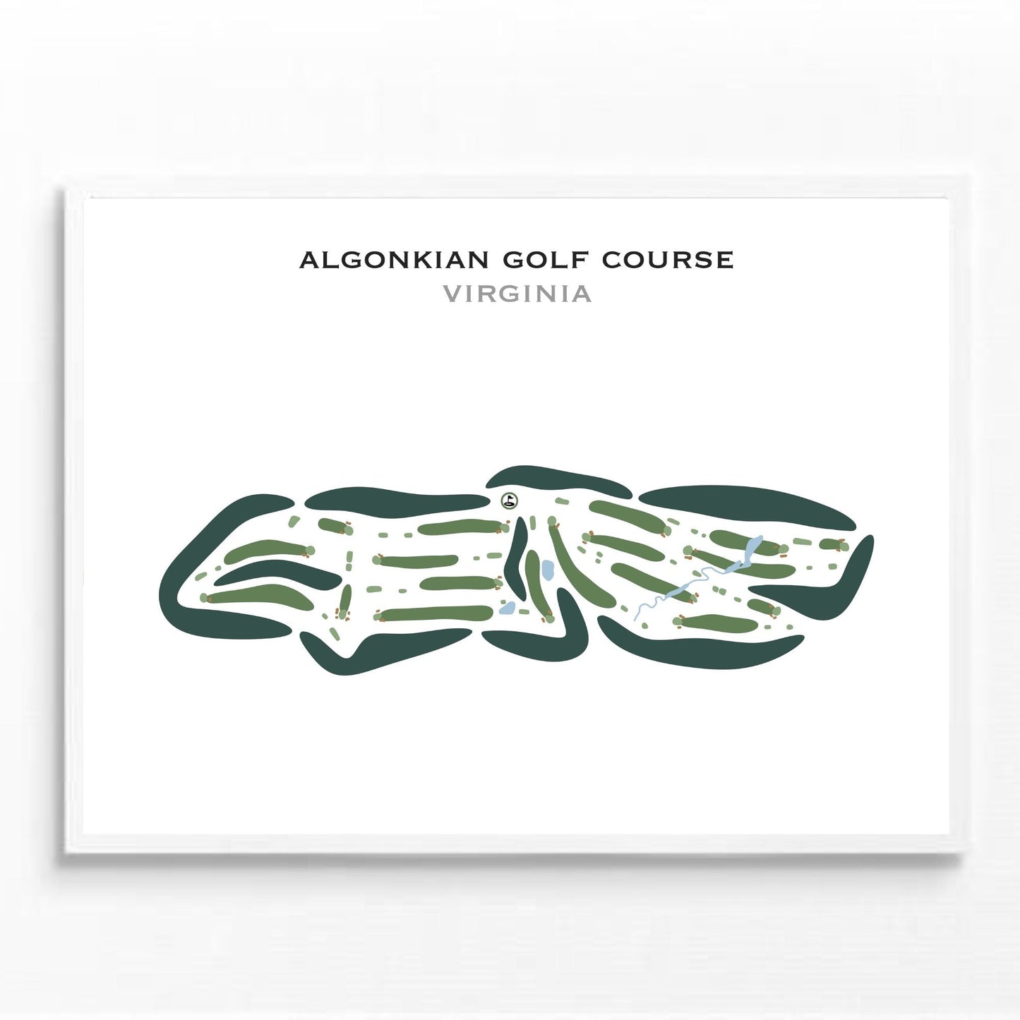 Algonkian Golf Course, Virginia - Printed Golf Courses