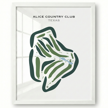 Alice Country Club, Texas - Printed Golf Courses