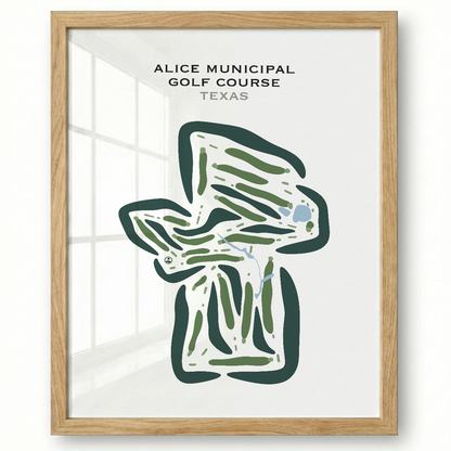 Alice Municipal Golf Course, Texas - Printed Golf Courses