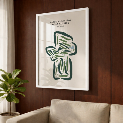 Alice Municipal Golf Course, Texas - Printed Golf Courses