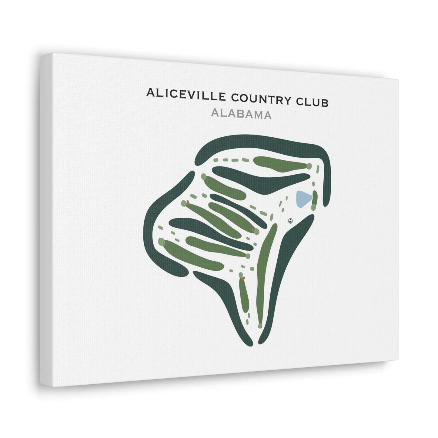 Aliceville Country Club, Alabama - Printed Golf Course