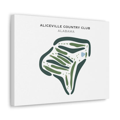 Aliceville Country Club, Alabama - Printed Golf Course