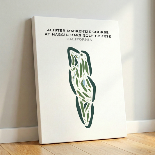 Alister MacKenzie Course at Haggin Oaks Golf Course, California - Printed Golf Courses
