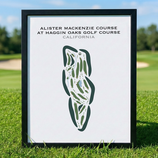 Alister MacKenzie Course at Haggin Oaks Golf Course, California - Printed Golf Courses