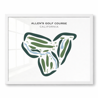 Allen's Golf Course, California - Printed Golf Courses