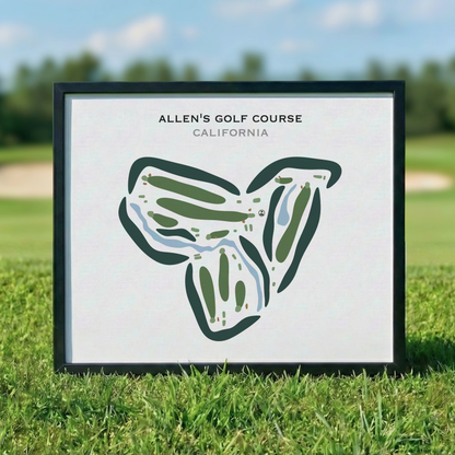 Allen's Golf Course, California - Printed Golf Courses