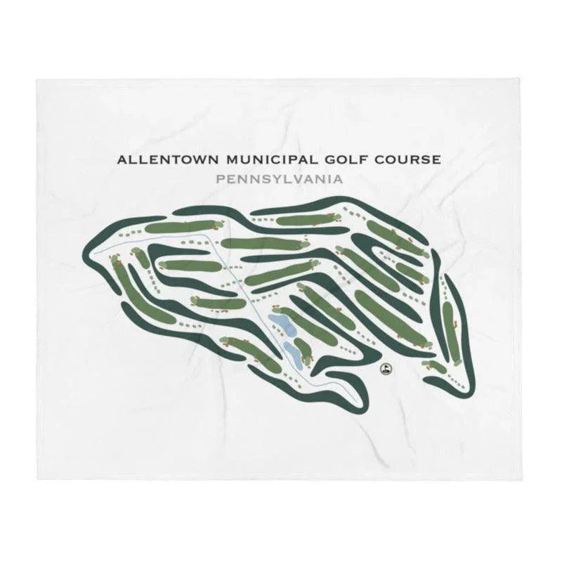 Allentown Municipal Golf Course, Pennsylvania - Printed Golf Courses