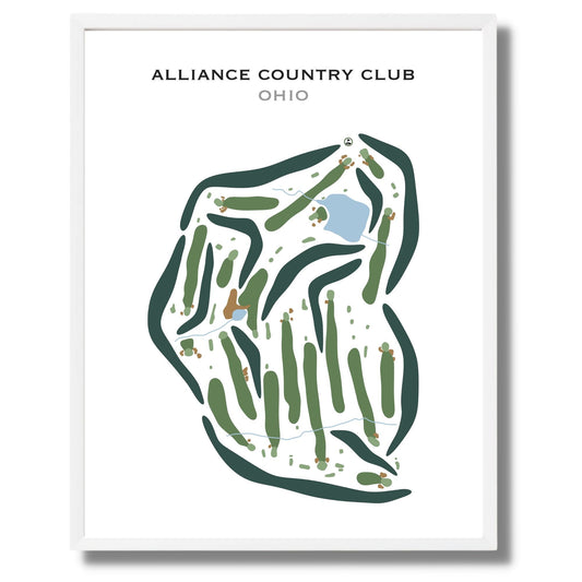 Alliance Country Club, Ohio - Printed Golf Courses