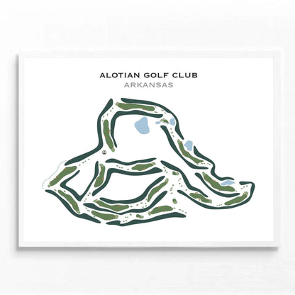 Alotian Golf Club, Arkansas - Printed Golf Course