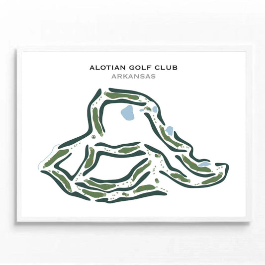 Alotian Golf Club, Arkansas - Printed Golf Course