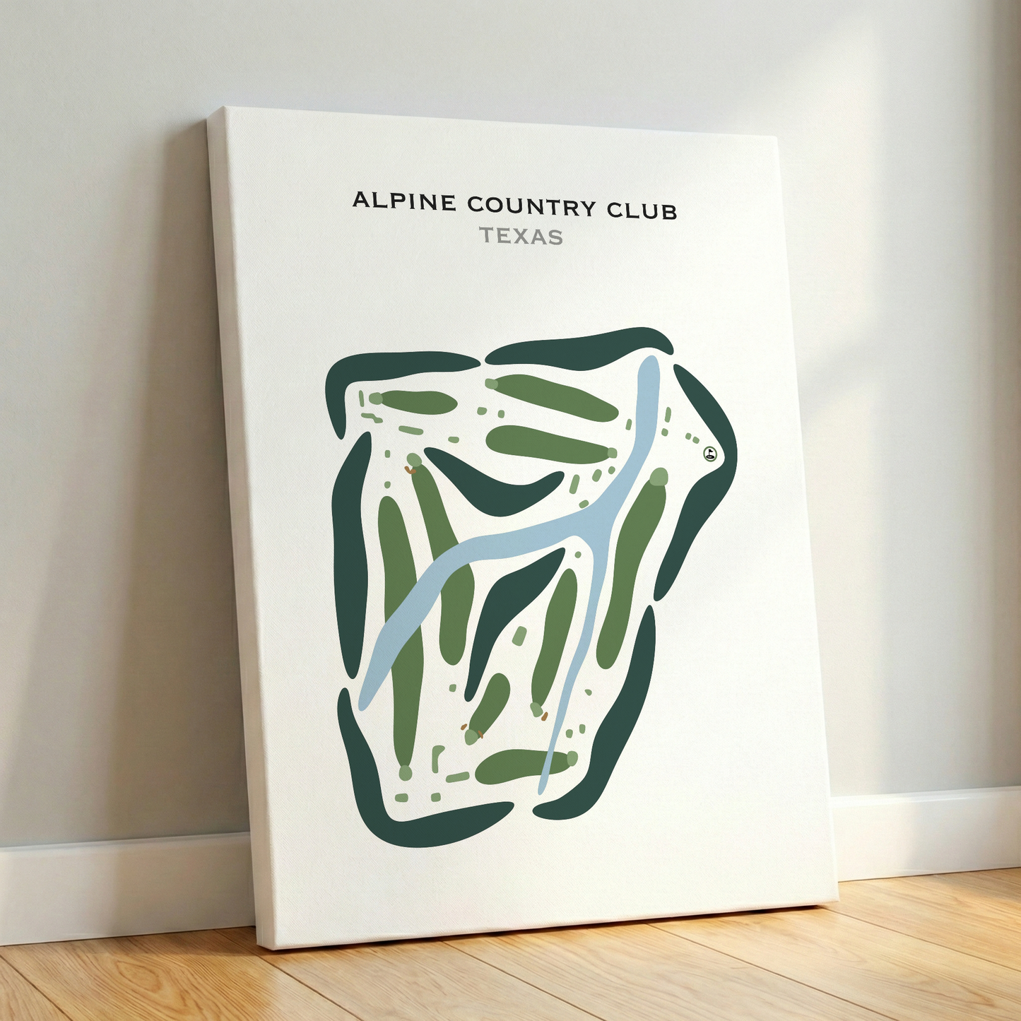 Alpine Country Club, Texas - Printed Golf Courses