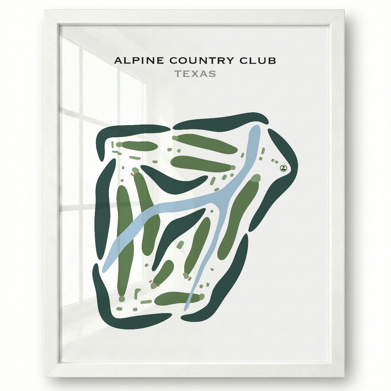 Alpine Country Club, Texas - Printed Golf Courses