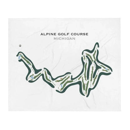 Alpine Golf Course, Michigan - Printed Golf Courses