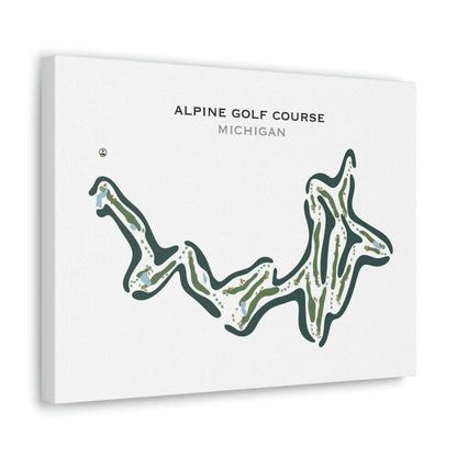 Alpine Golf Course, Michigan - Printed Golf Courses