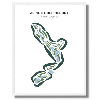 Alpine Golf Resort, Thailand - Printed Golf Courses