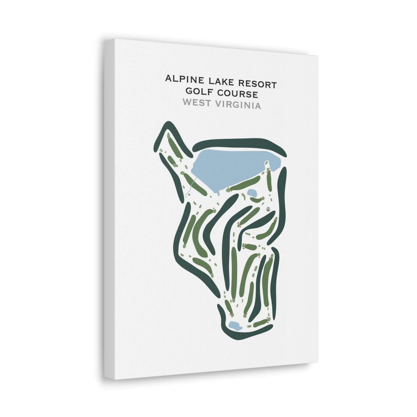Alpine Lake Resort Golf Course, West Virginia - Printed Golf Courses
