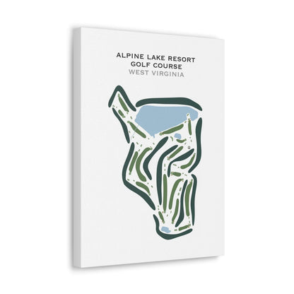 Alpine Lake Resort Golf Course, West Virginia - Printed Golf Courses