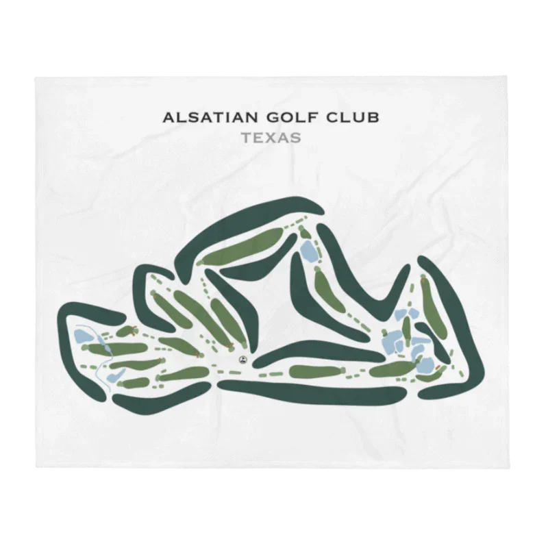 Alsatian Golf Club, Texas - Printed Golf Courses