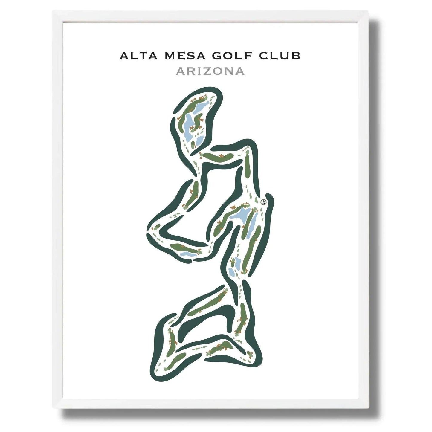 Alta Mesa, Mesa Arizona - Printed Golf Courses