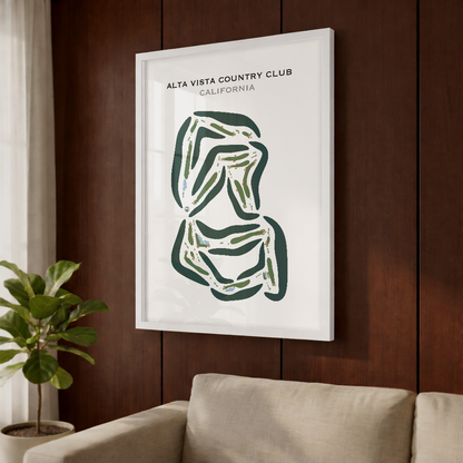 Alta Vista Country Club, California - Printed Golf Courses