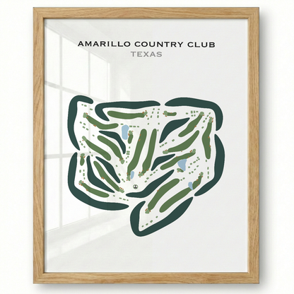 Amarillo Country Club, Texas - Printed Golf Courses