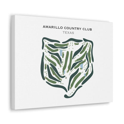 Amarillo Country Club, Texas - Printed Golf Course
