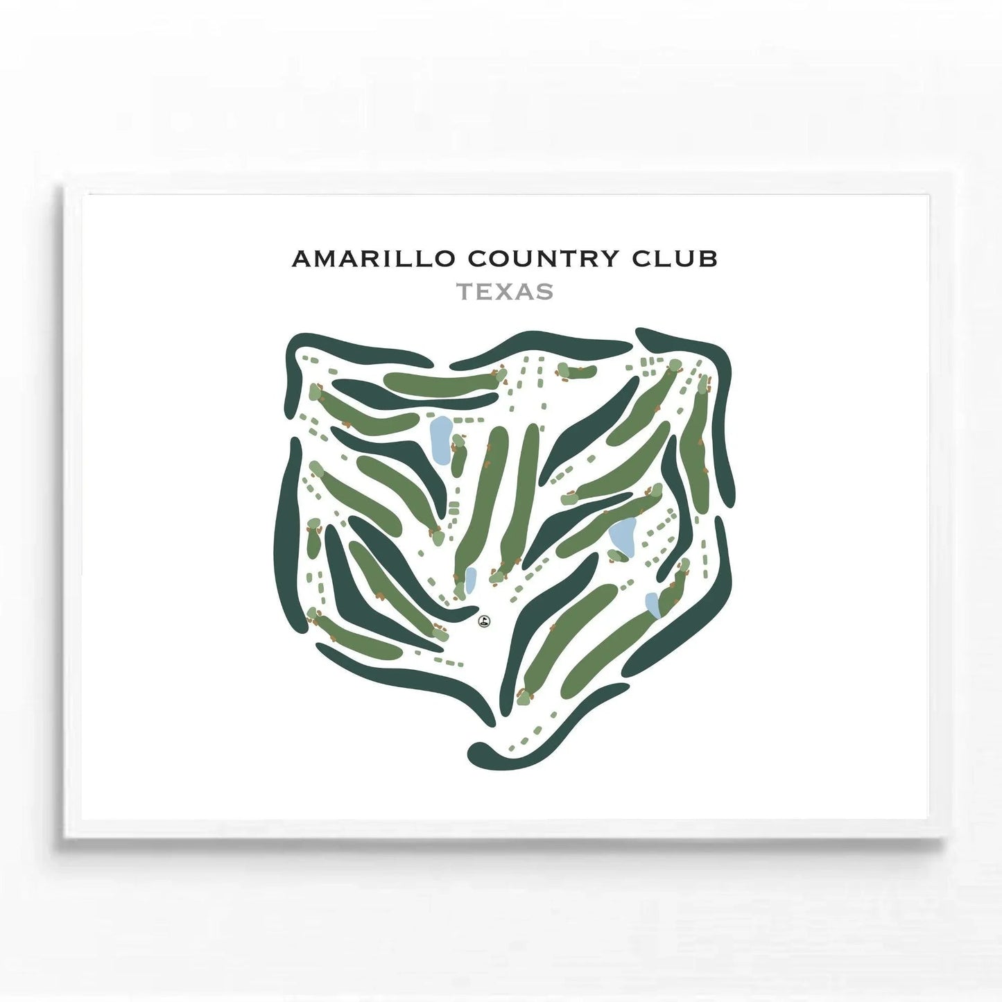 Amarillo Country Club, Texas - Printed Golf Course
