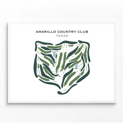 Amarillo Country Club, Texas - Printed Golf Course