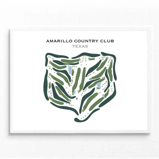 Amarillo Country Club, Texas - Printed Golf Course