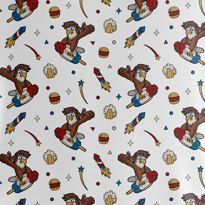 Fore Freedom | American/Bald Eagle 4th of July Golf Polo for Men