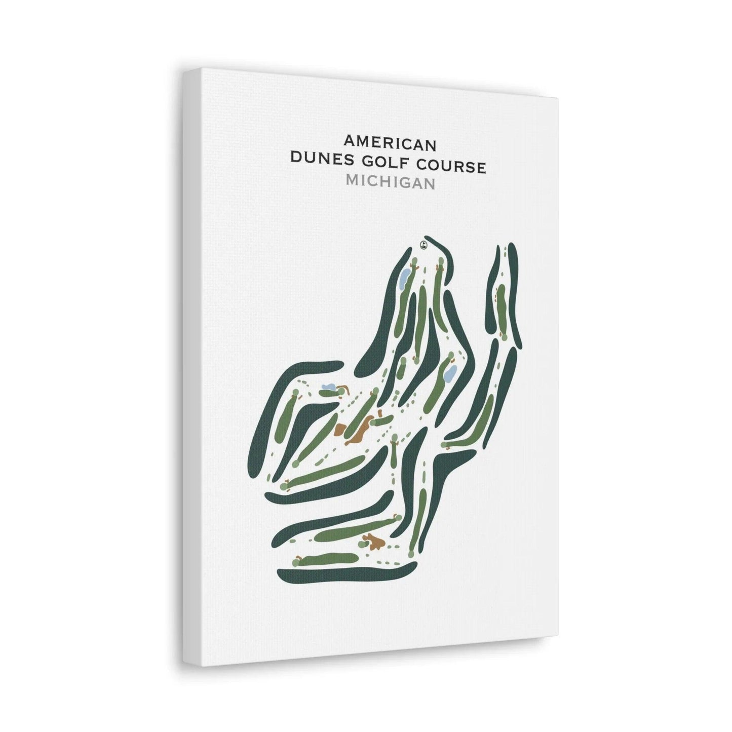 American Dunes Golf Course, Michigan - Printed Golf Courses