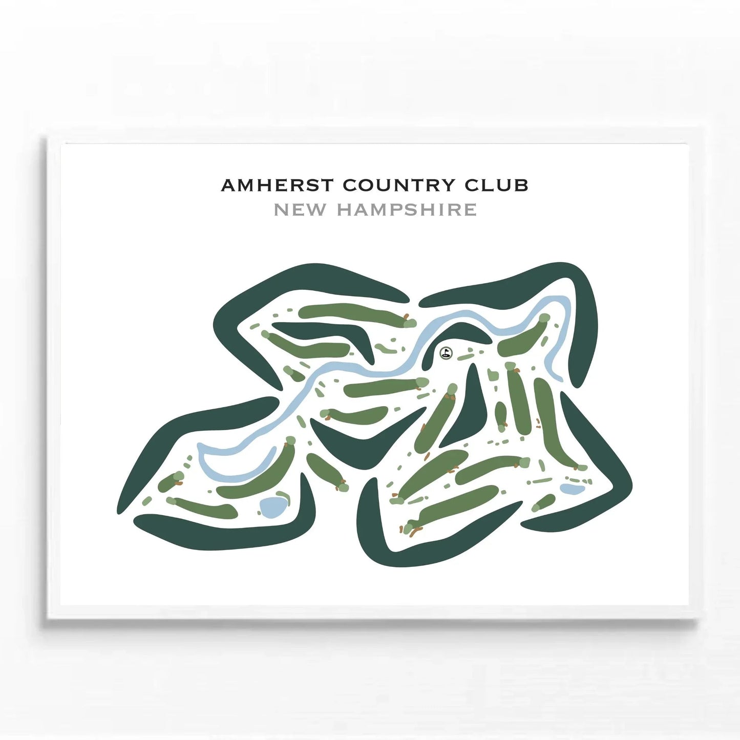 Amherst Country Club, New Hampshire - Printed Golf Courses