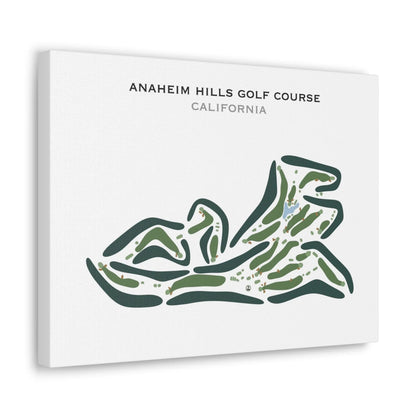 Anaheim Hills Golf Course, California - Printed Golf Courses