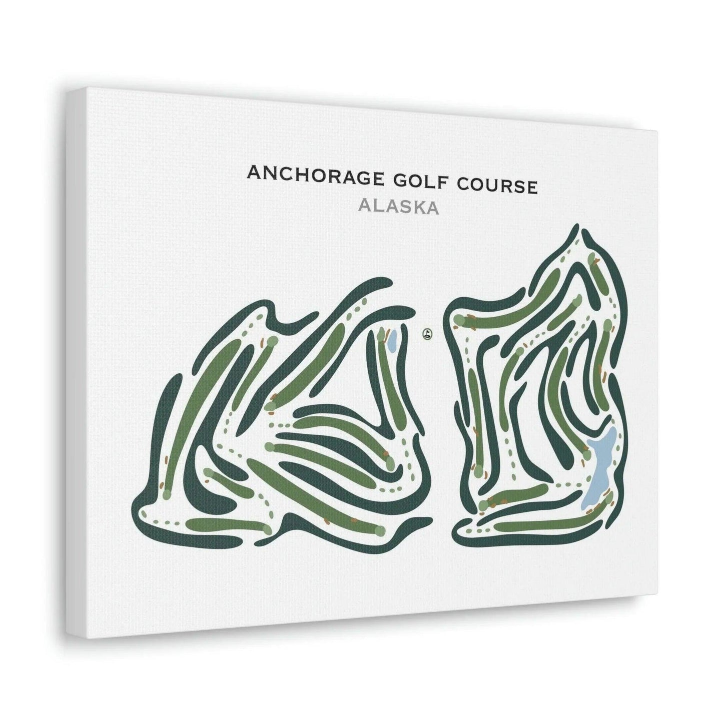 Anchorage Golf Courses, Alaska - Printed Golf Courses