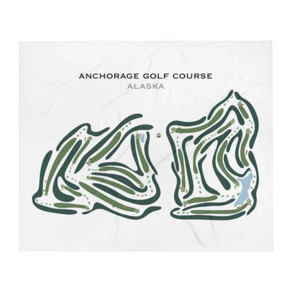 Anchorage Golf Courses, Alaska - Printed Golf Courses